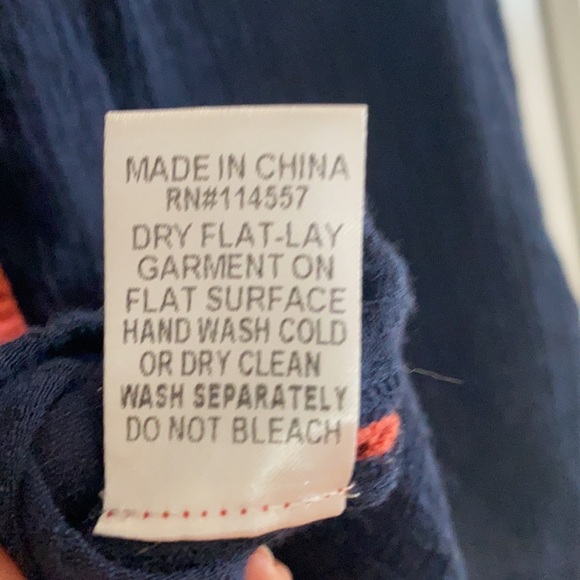 THME Navy + Coral Sleeveless Top - Picture 9 of 9